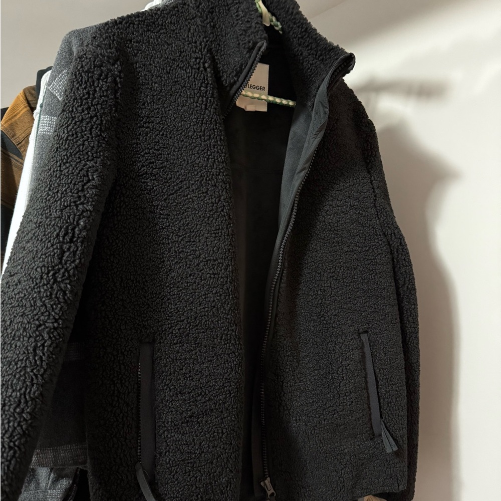 Cozy Black Sherpa Jacket for Men